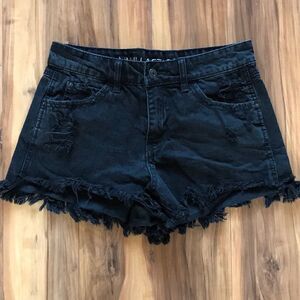 Vanilla Star Black Jean Shorts